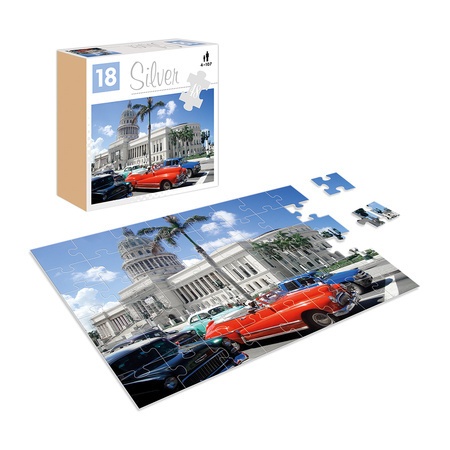 Puzzle dla seniora samochody seria silver 48 elementów